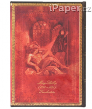 Zápisník Paperblanks Mary Shelley, Frankenstein midi linkovaný PB9596-5
