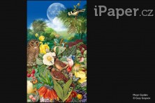 Paperblanks zápisník Moon Garden midi linkovaný 5452-8