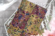 Diář Paperblanks 2026 Kara-ori Pink slim horizontální DE0748-8
