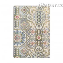 Paperblanks zápisník Ashta z kolekce Sacred Tibetan Textiles inspirované tkaninami z Tibetu. Měkká v