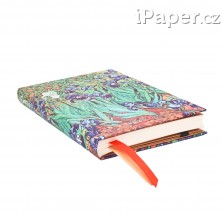 Diář Paperblanks 2026 Van Gogh’s Irises mini horizontální DE0735-8
