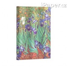 Zápisník Paperblanks Van Gogh’s Irises midi linkovaný 8204-0