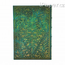 Zápisník Paperblanks Emerald Flower ultra linkovaný PB1313-7