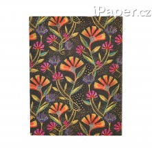 Diář Paperblanks 2026 Wild Flowers Flexis ultra vertikální FE0858-4