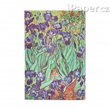 Diář Paperblanks 2026 Van Gogh’s Irises mini horizontální DE0735-8