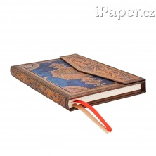 Diář Paperblanks 2026 Safavid Indigo midi horizontální DE0762-4