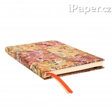 Diář Paperblanks 2026 Kara-ori Pink maxi vertikální DE0791-4