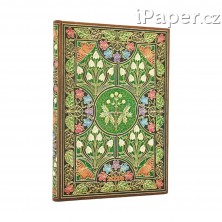 Diář Paperblanks 2026 Poetry in Bloom midi horizontální DE0760-0