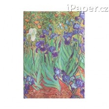 Zápisník Paperblanks Van Gogh’s Irises midi linkovaný 8204-0