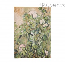 Diář Paperblanks 2026 Cezanne’s Terracotta Pots and Flowers midi denní DE0752-5