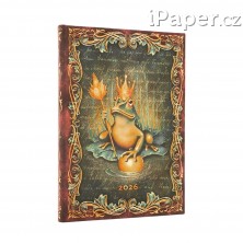 Diář Paperblanks 2026 The Brothers Grimm, Frog Prince midi vertikální DE0773-0