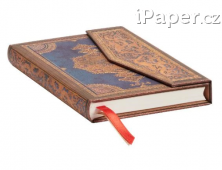 Paperblanks diář 2024 Safavid Indigo mini horizontální DE0424-0