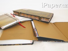 Diář Paperblanks 18měsíční 2025-2026 Monet’s Chrysanthemums midi horizontální DE0710-5