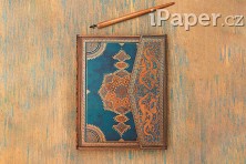 Diář Paperblanks 2026 Safavid Indigo midi horizontální DE0762-4