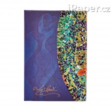 Diář Paperblanks 18měsíční 2025-2026 Gaudi’s Sun mini horizontální DE0704-4