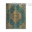 Paperblanks diář 2022 Turquoise Chronicles ultra verso 7749-7