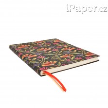Diář Paperblanks 2026 Wild Flowers Flexis ultra vertikální FE0858-4