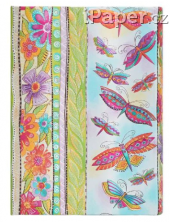 Paperblanks diář 2024 Hummingbirds & Flutterbyes midi denní DE0445-5