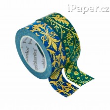 Washi páska Paperblanks Emerald Flower/Silk Sky PA1406-6