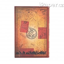 Diář Paperblanks 2026 Asterix & Obelix mini horizontální DE0727-3
