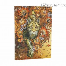 Zápisník Paperblanks Lynx Rising Flexis midi nelinkovaný FB1362-5