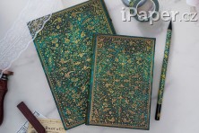 Zápisník Paperblanks Emerald Flower grande nelinkovaný PB1312-0