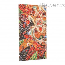 Diář Paperblanks 2026 Gaudi’s Sun slim horizontální DE0747-1