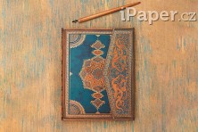 Diář Paperblanks 2026 Safavid Indigo midi vertikální DE0772-3