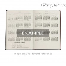 Diář Paperblanks 18měsíční 2025-2026 Layla ultra vertikální DE0719-8