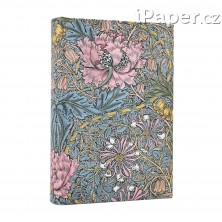 Diář Paperblanks 2026 Morris Pink Honeysuckle mini denní DE0723-5