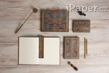 Diář Paperblanks 2026 Blue Luxe maxi vertikální DE0790-7