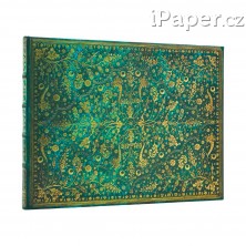 Kniha hostů Paperblanks Emerald Flower linkovaná PB1319-9