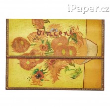 Desky na dokumenty Paperblanks Van Gogh, Sunflowers A4 PA1579-7
