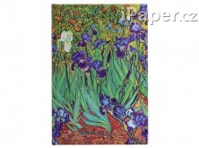 Paperblanks diář 18měsíční 2022-2023 Van Gogh’s Irises Ultra vertikální 8522-5