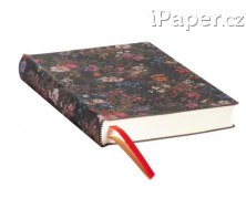 Paperblanks diář 2024 Floralia Flexis midi denní FE0520-9
