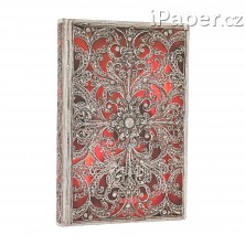 Diář Paperblanks 2026 Garnet Flexis mini horizontální FE0831-7