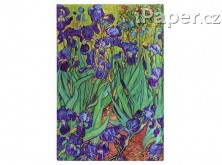 Paperblanks diář 18měsíční 2022-2023 Van Gogh’s Irises Ultra vertikální 8522-5
