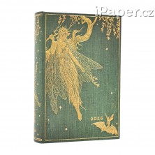 Diář Paperblanks 2026 Olive Fairy mini denní DE0724-2