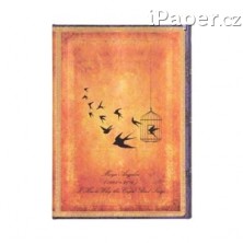 Zápisník Paperblanks Angelou, I Know Why the Caged Bird Sings midi linkovaný 8185-2