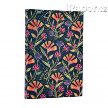 Diář Paperblanks 18měsíční 2025-2026 Wild Flowers mini horizontální DE0707-5