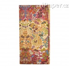Diář Paperblanks 2026 Kara-ori Pink slim horizontální DE0748-8