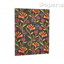 Diář Paperblanks 2026 Wild Flowers Flexis ultra vertikální FE0858-4
