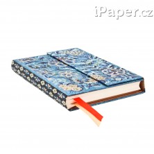 Diář Paperblanks 18měsíční 2025-2026 Blue Willow mini horizontální DE0702-0