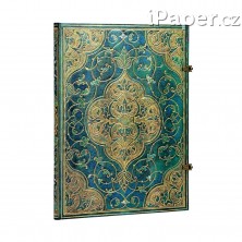  - Paperblanks zápisník Turquoise Chronicles grande nelinkovaný 3212-0