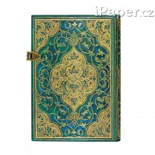 Paperblanks zápisník Turquoise Chronicles mini linkovaný 3216-8