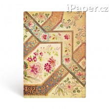 Paperblanks zápisník Filigree Floral Ivory Flexis Midi linkovaný 4464-2