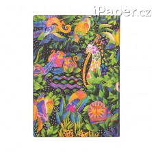 Paperblanks zápisník Jungle Song Flexis midi linkovaný 7266-9