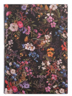 Paperblanks - Paperblanks diář 2024 Floralia Flexis midi denní FE0520-9